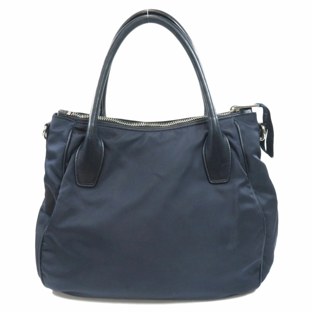Prada Sacca Manici convertible tote bag navy Tessuto Saffiano leather Blue - Picture 2 of 11